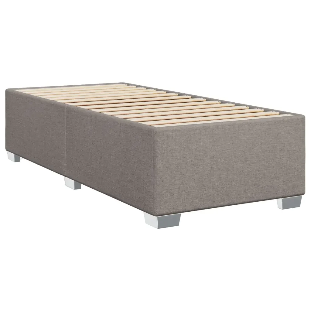 Letto singolo | Letto per adulti | Giroletto senza Materasso Tortora 80x200 cm Tessuto - Image 4