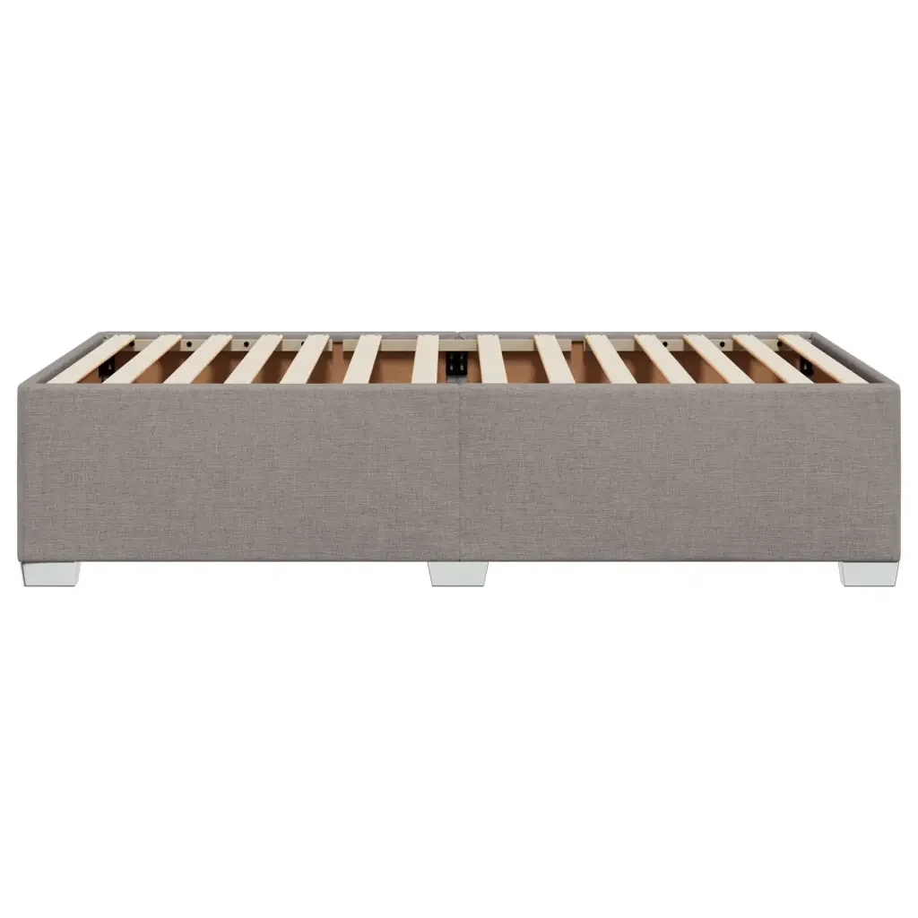 Letto singolo | Letto per adulti | Giroletto senza Materasso Tortora 80x200 cm Tessuto - Image 5