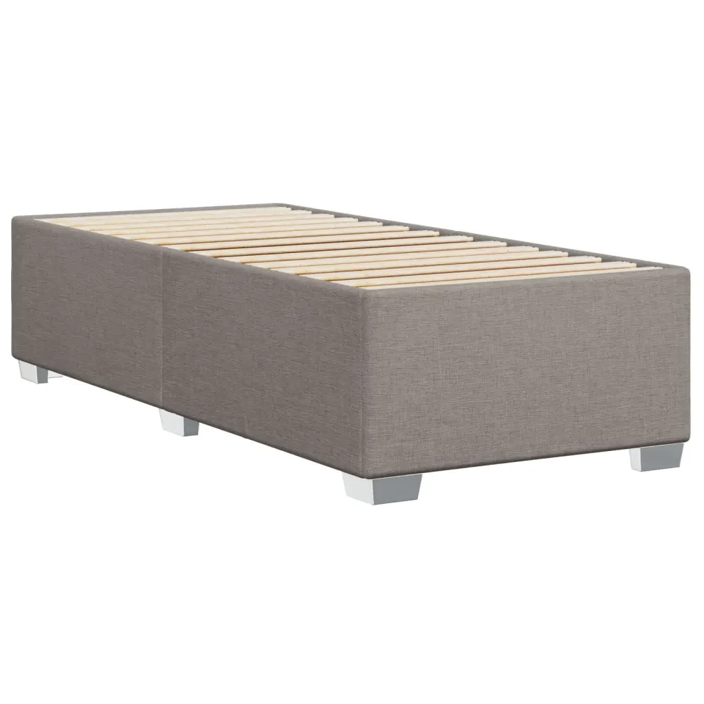 Letto singolo | Letto per adulti | Giroletto senza Materasso Tortora 80x200 cm Tessuto - Image 6