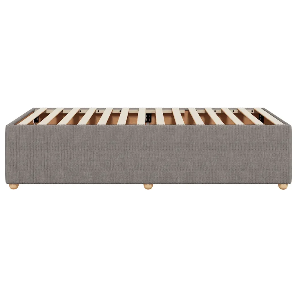 Letto singolo | Letto per adulti | Giroletto senza Materasso Tortora 80x200 cm Tessuto - Image 5