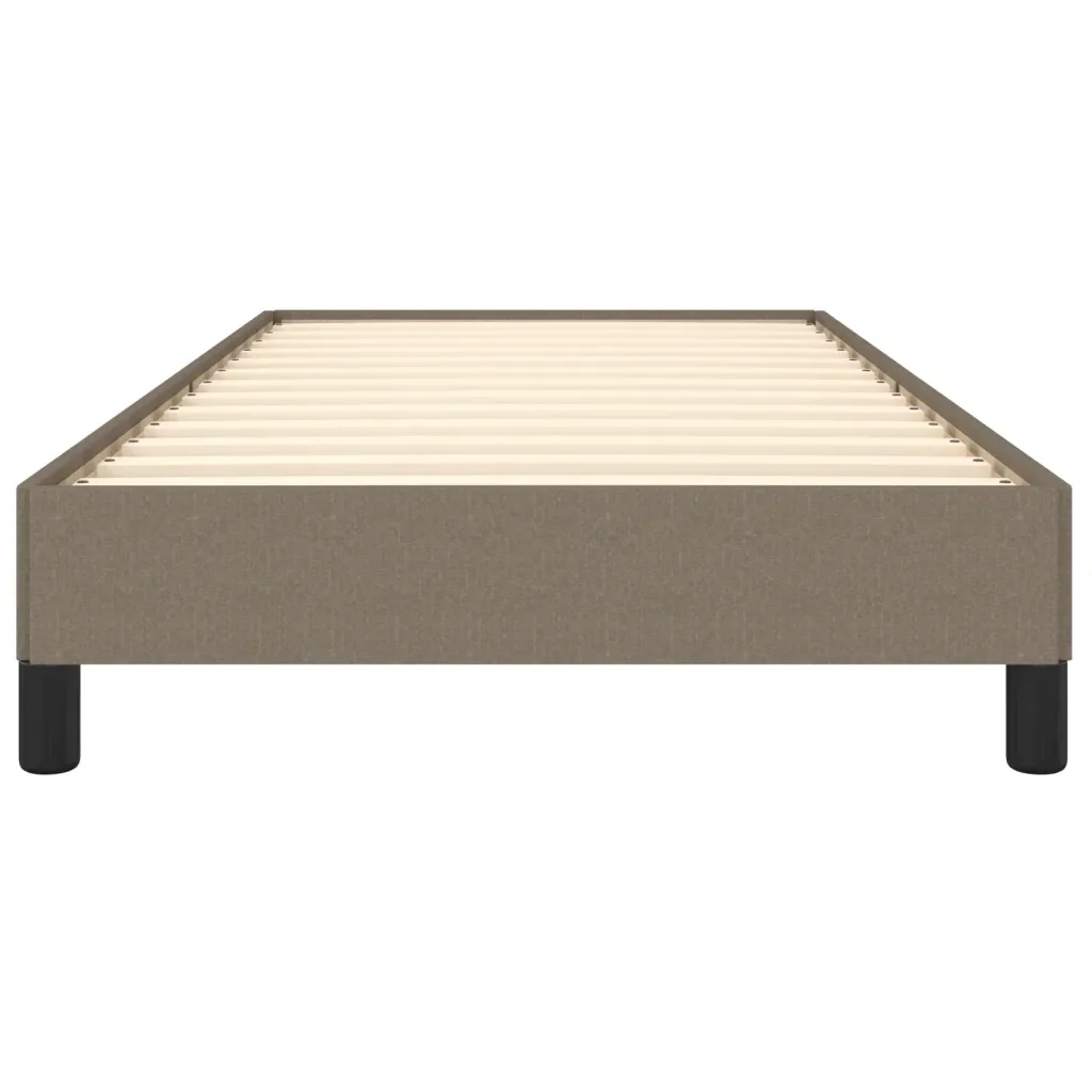 Letto singolo | Letto per adulti | Giroletto senza Materasso Tortora 80x200 cm Tessuto - Image 5