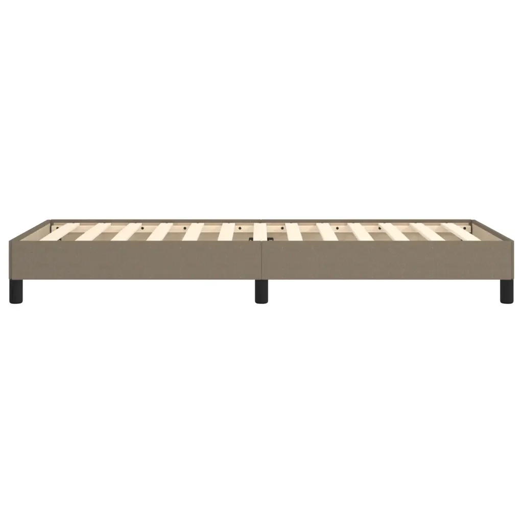 Letto singolo | Letto per adulti | Giroletto senza Materasso Tortora 80x200 cm Tessuto - Image 6