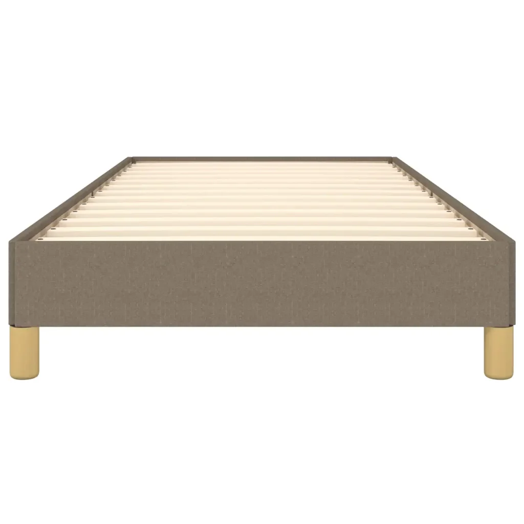 Letto singolo | Letto per adulti | Giroletto senza Materasso Tortora 80x200 cm Tessuto - Image 5