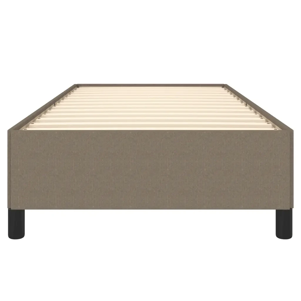 Letto singolo | Letto per adulti | Giroletto senza Materasso Tortora 80x200 cm Tessuto - Image 5