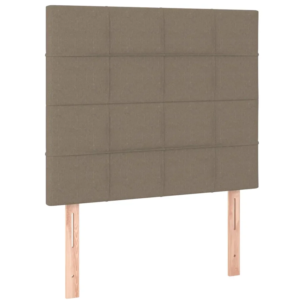 Letto singolo | Letto per adulti | Giroletto senza Materasso Tortora 90x190 cm Tessuto - Image 9