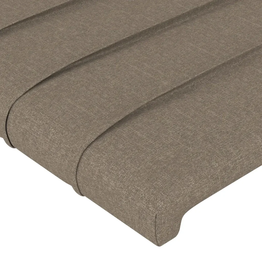 Letto singolo | Letto per adulti | Giroletto senza Materasso Tortora 90x190 cm Tessuto - Image 10