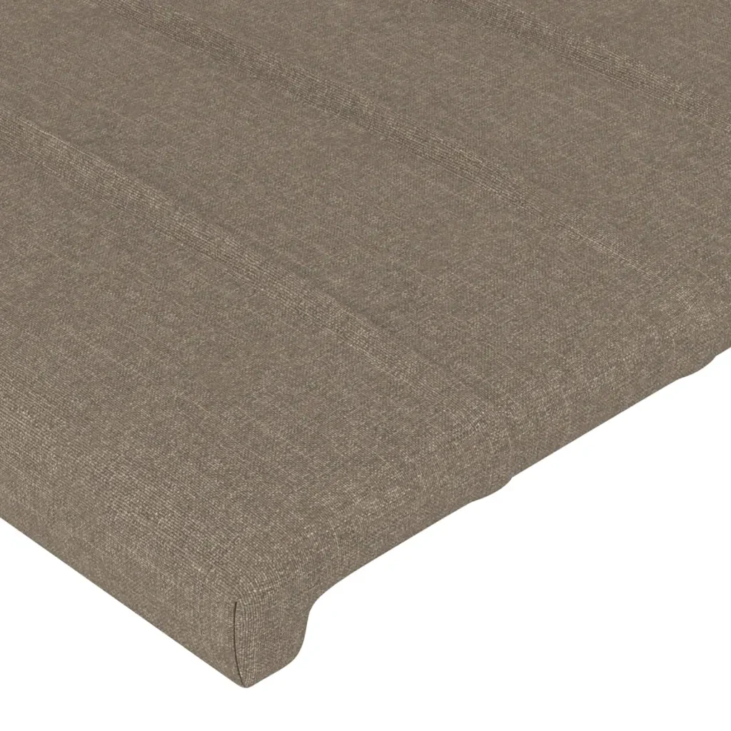 Letto singolo | Letto per adulti | Giroletto senza Materasso Tortora 90x190 cm Tessuto - Image 10