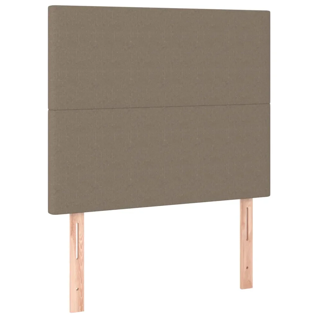Letto singolo | Letto per adulti | Giroletto senza Materasso Tortora 90x190 cm Tessuto - Image 9