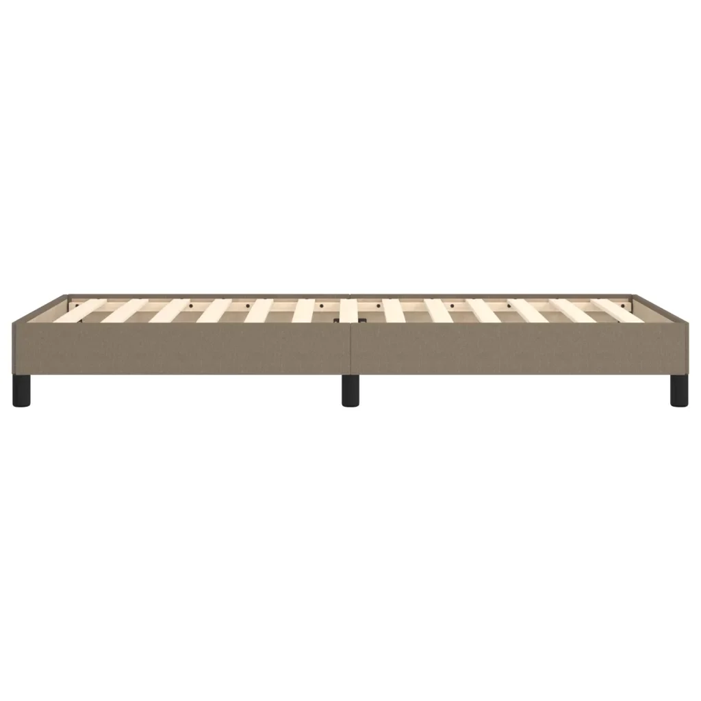 Letto singolo | Letto per adulti | Giroletto senza Materasso Tortora 90x200 cm Tessuto - Image 6