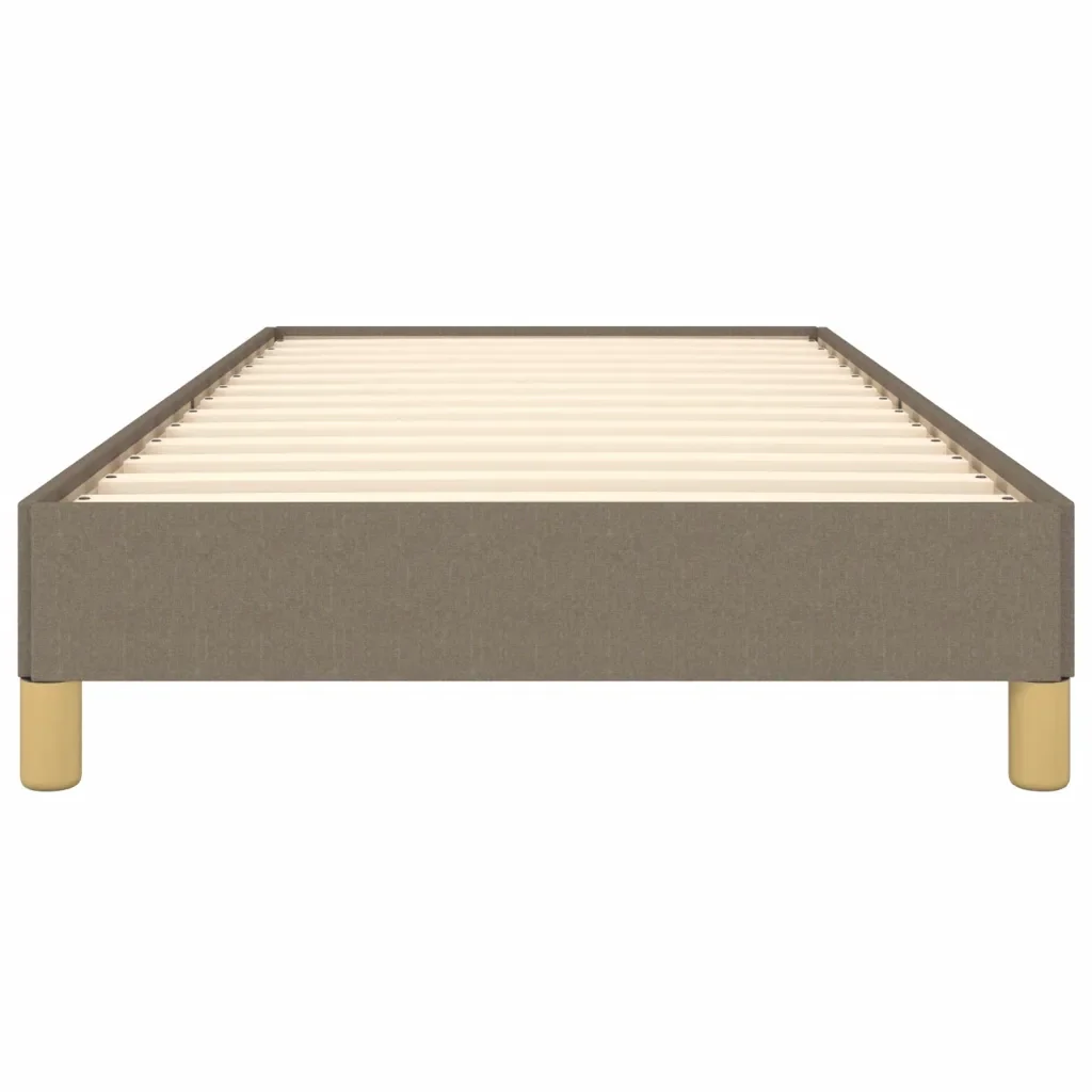 Letto singolo | Letto per adulti | Giroletto senza Materasso Tortora 90x200 cm Tessuto - Image 5