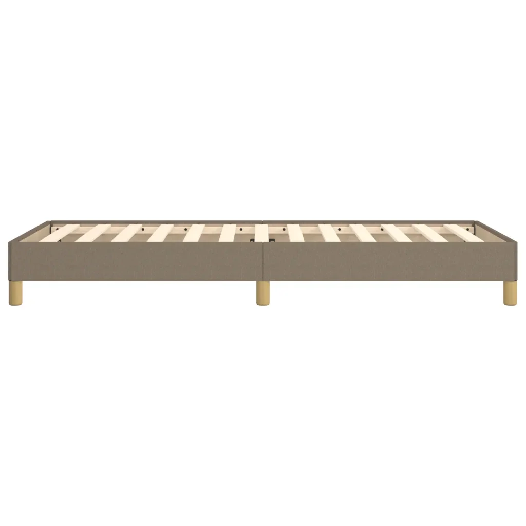 Letto singolo | Letto per adulti | Giroletto senza Materasso Tortora 90x200 cm Tessuto - Image 6