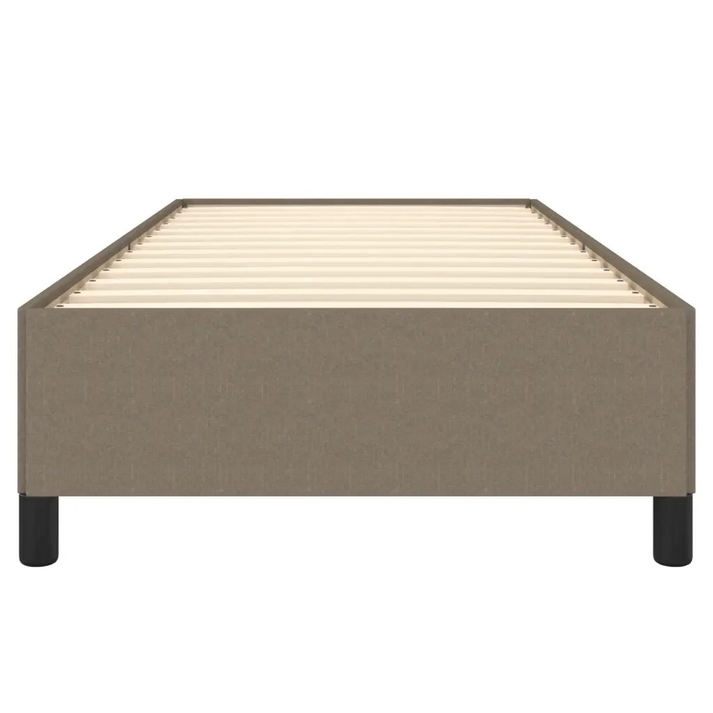 Letto singolo | Letto per adulti | Giroletto senza Materasso Tortora 90x200 cm Tessuto - Image 5