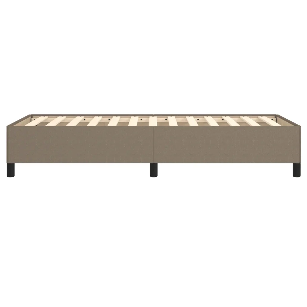 Letto singolo | Letto per adulti | Giroletto senza Materasso Tortora 90x200 cm Tessuto - Image 6