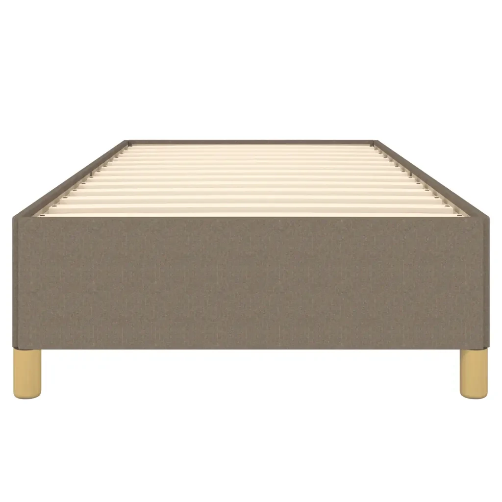 Letto singolo | Letto per adulti | Giroletto senza Materasso Tortora 90x200 cm Tessuto - Image 5