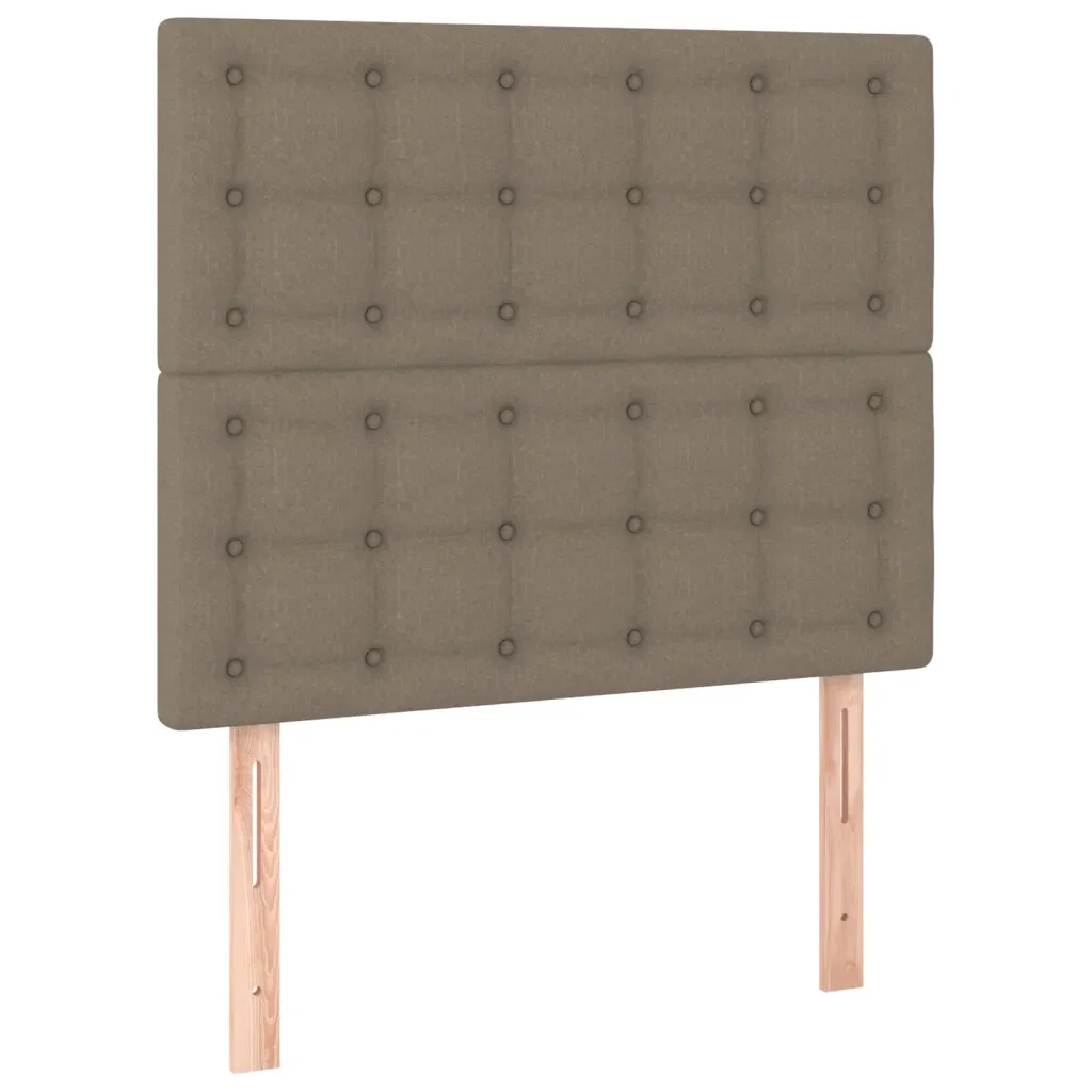 Letto singolo | Letto per adulti | Giroletto senza Materasso Tortora 90x200 cm Tessuto - Image 9