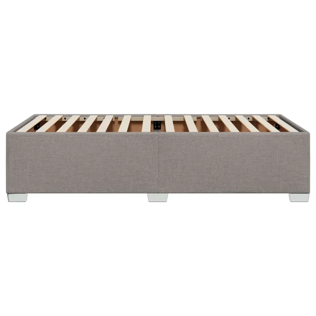 Letto singolo | Letto per adulti | Giroletto senza Materasso Tortora 90x200 cm Tessuto - Image 5