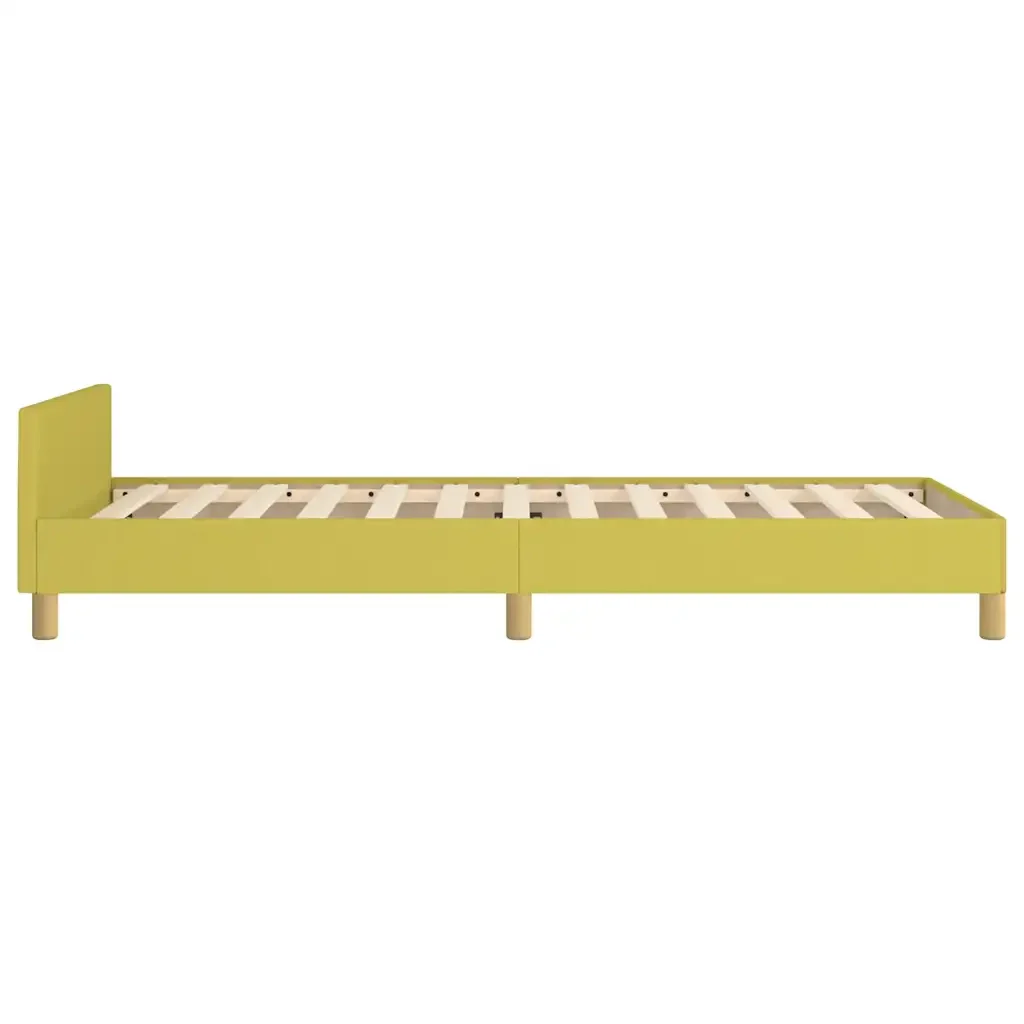 Letto singolo | Letto per adulti | Giroletto senza Materasso Verde 100x200 cm in Tessuto - Image 6