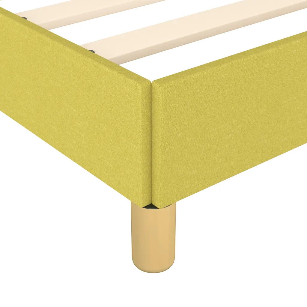 Letto singolo | Letto per adulti | Giroletto senza Materasso Verde 100x200 cm in Tessuto - Image 7