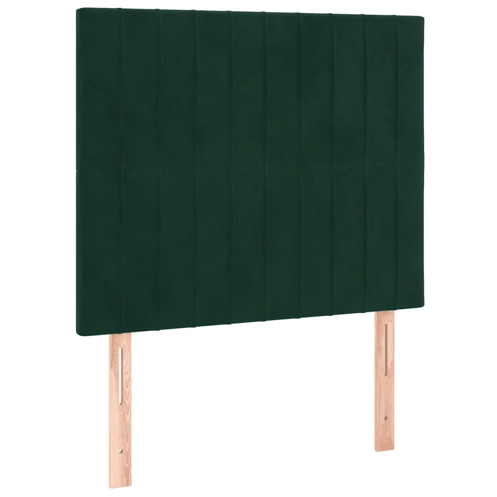 Letto singolo | Letto per adulti | Giroletto senza Materasso Verde Scuro 100x200 cm in Velluto - Image 7