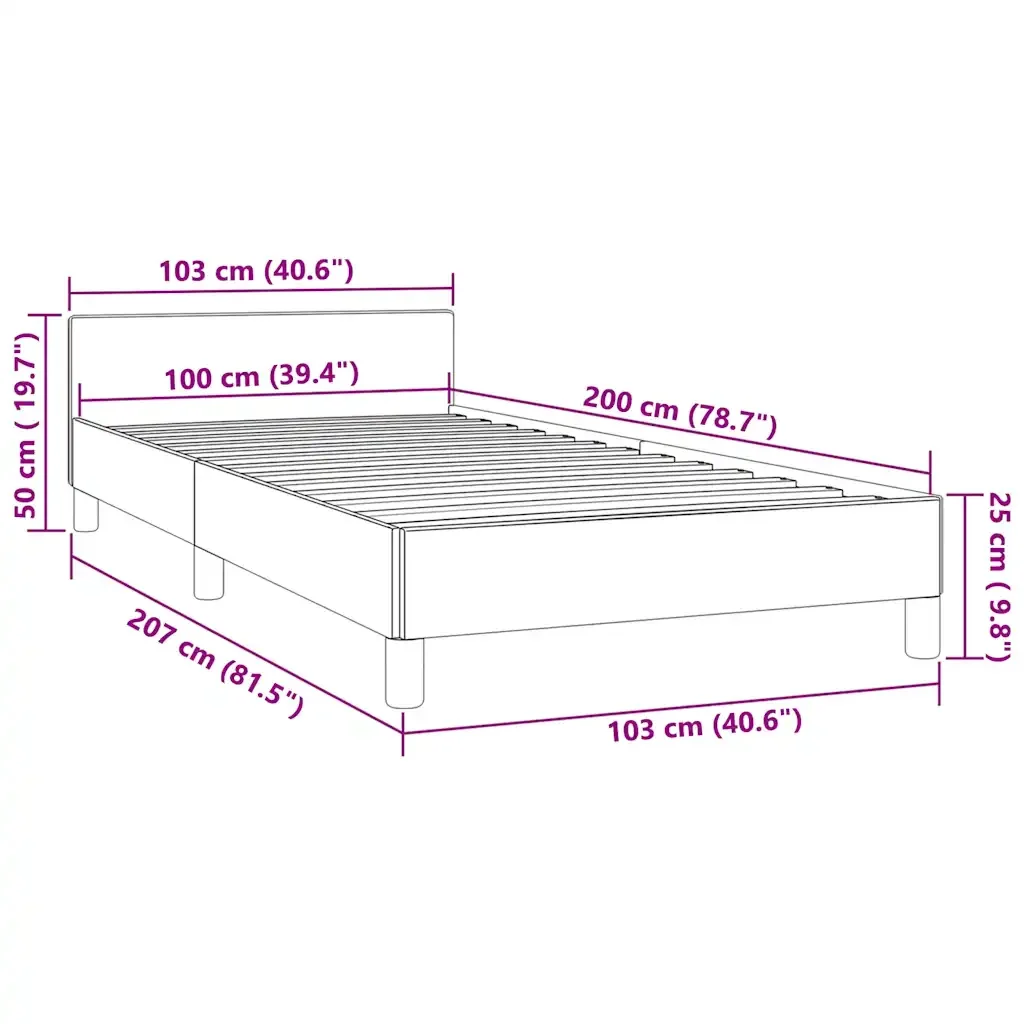 Letto singolo | Letto per adulti | Giroletto senza Materasso Verde Scuro 100x200 cm in Velluto - Image 9