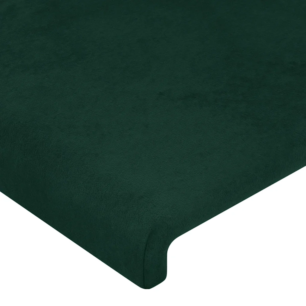 Letto singolo | Letto per adulti | Giroletto senza Materasso Verde Scuro 100x200 cm in Velluto - Image 10