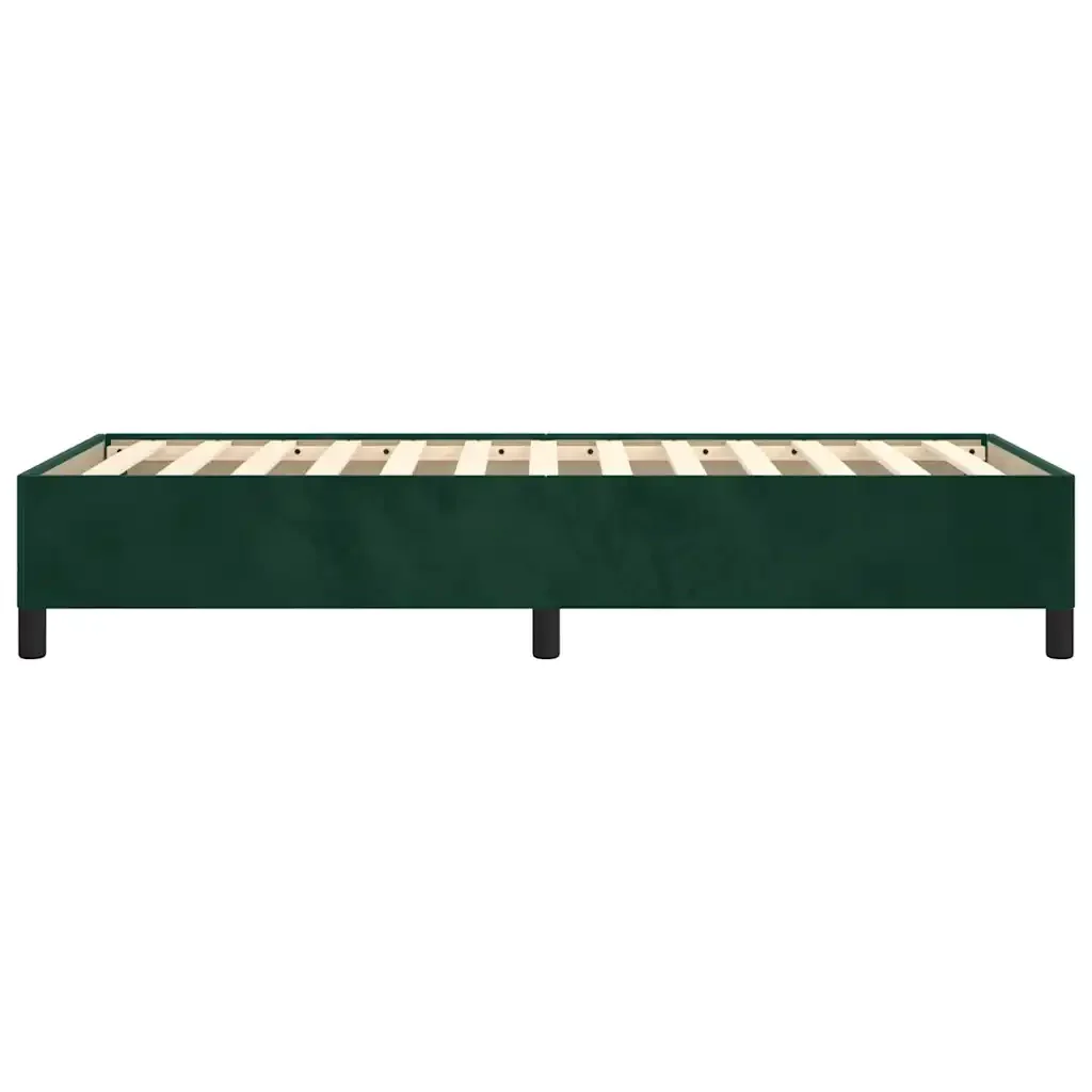 Letto singolo | Letto per adulti | Giroletto senza Materasso Verde Scuro 80x200 cm in Velluto - Image 6