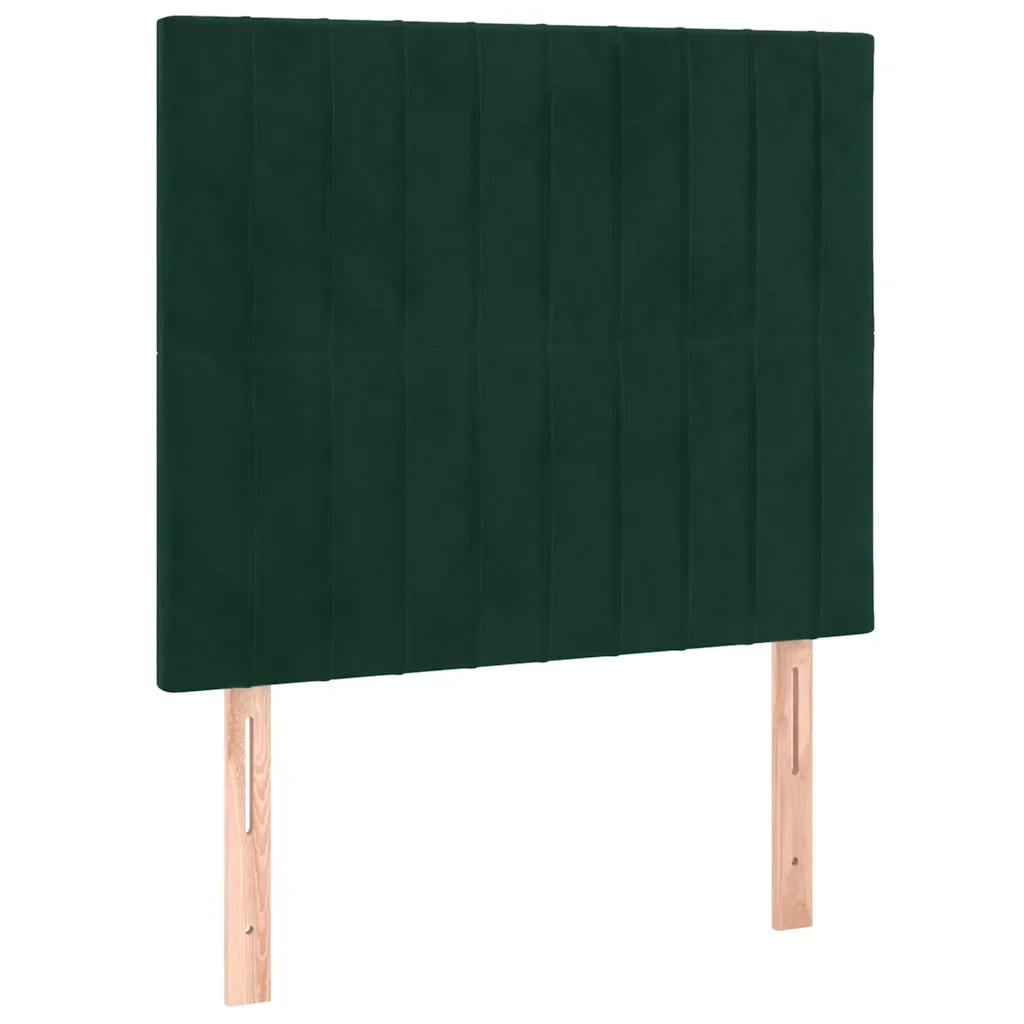 Letto singolo | Letto per adulti | Giroletto senza Materasso Verde Scuro 80x200 cm in Velluto - Image 7