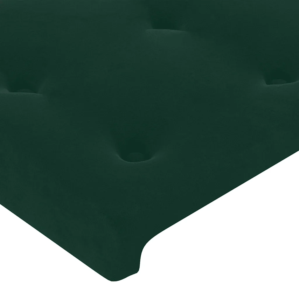 Letto singolo | Letto per adulti | Giroletto senza Materasso Verde Scuro 80x200 cm in Velluto - Image 10