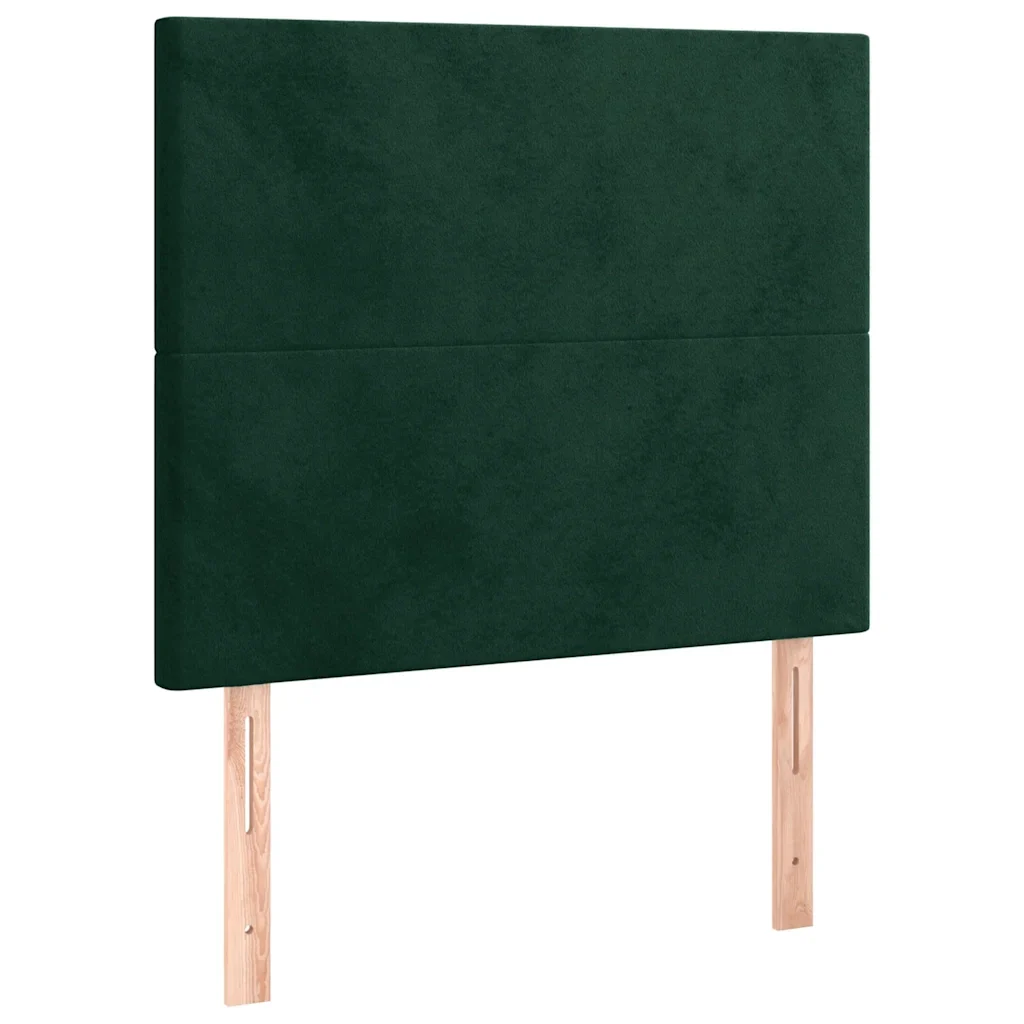 Letto singolo | Letto per adulti | Giroletto senza Materasso Verde Scuro 90x190 cm in Velluto - Image 9