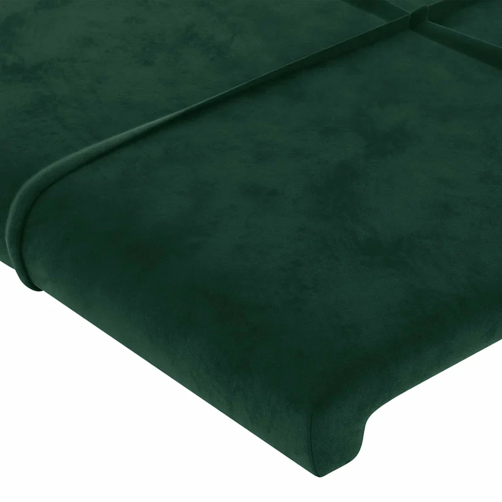 Letto singolo | Letto per adulti | Giroletto senza Materasso Verde Scuro 90x190 cm in Velluto - Image 10
