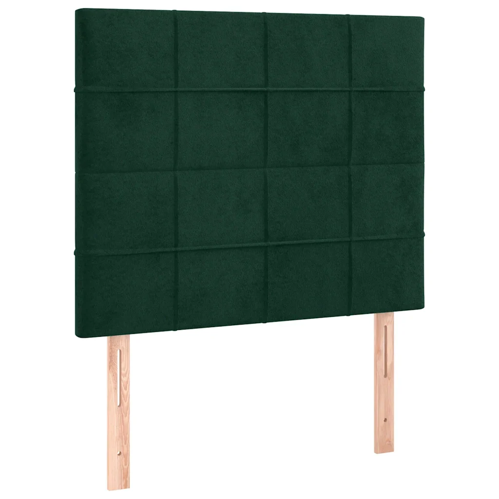 Letto singolo | Letto per adulti | Giroletto senza Materasso Verde Scuro 90x190 cm in Velluto - Image 7