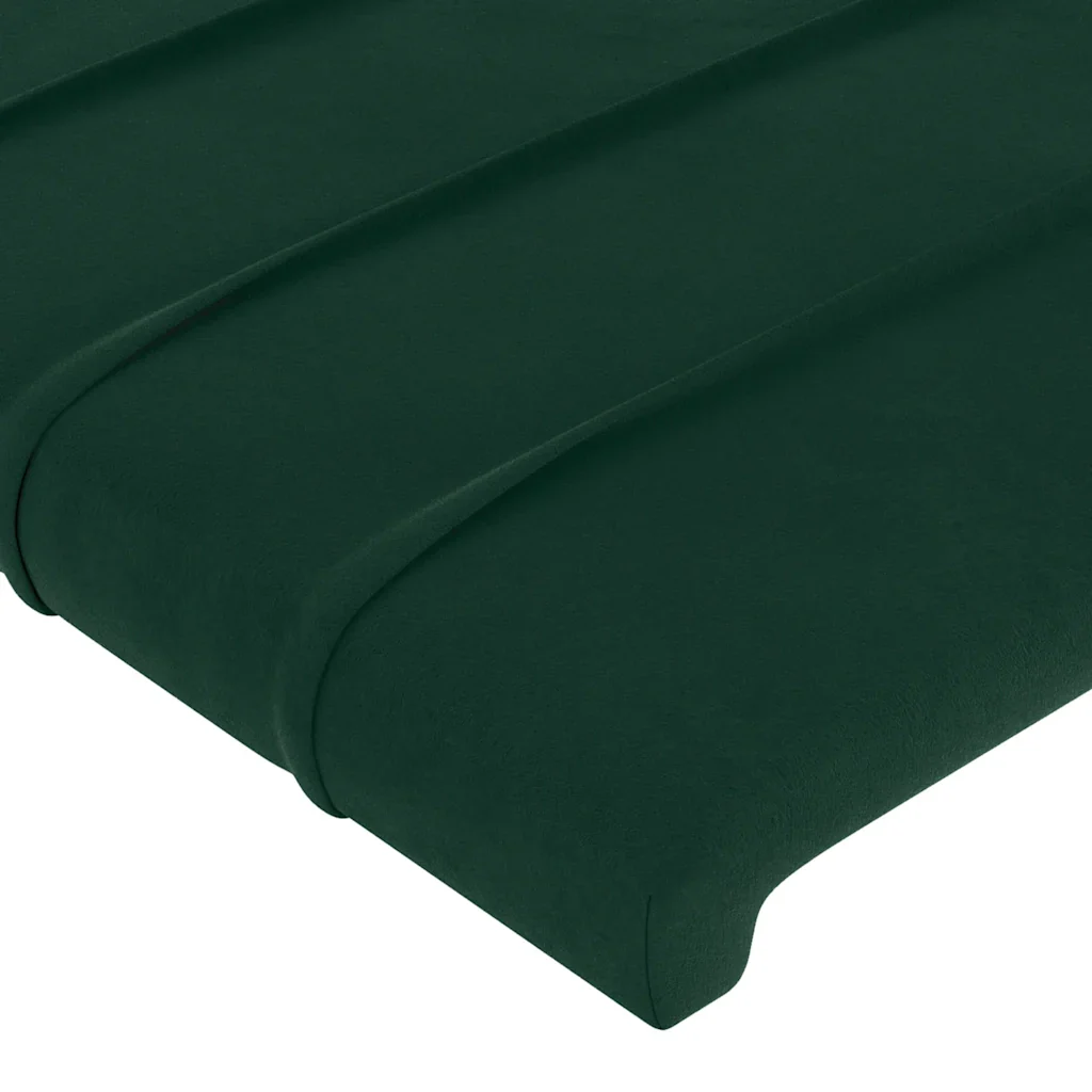Letto singolo | Letto per adulti | Giroletto senza Materasso Verde Scuro 90x200 cm in Velluto - Image 10