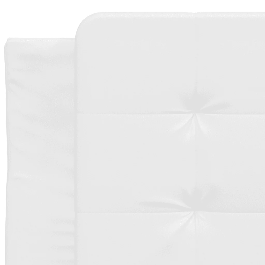 Letto singolo | Letto per adulti | Giroletto senza Materasso Zadar Bianco 80x200 cm in Similpelle - Image 7