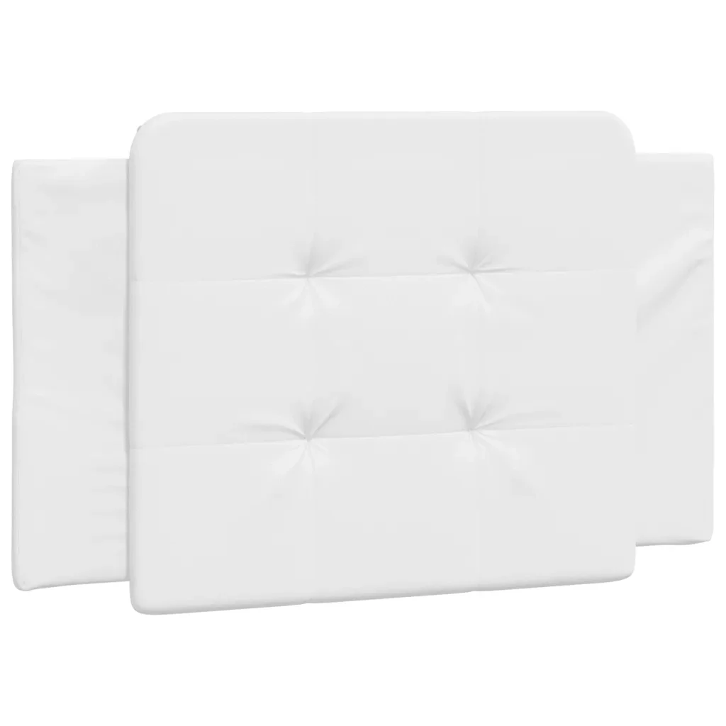 Letto singolo | Letto per adulti | Giroletto senza Materasso Zadar Bianco 80x200 cm in Similpelle - Image 8