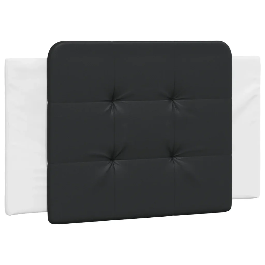 Letto singolo | Letto per adulti | Giroletto senza Materasso Zadar Bianco e Nero 100x200 cm in Similpelle - Image 5