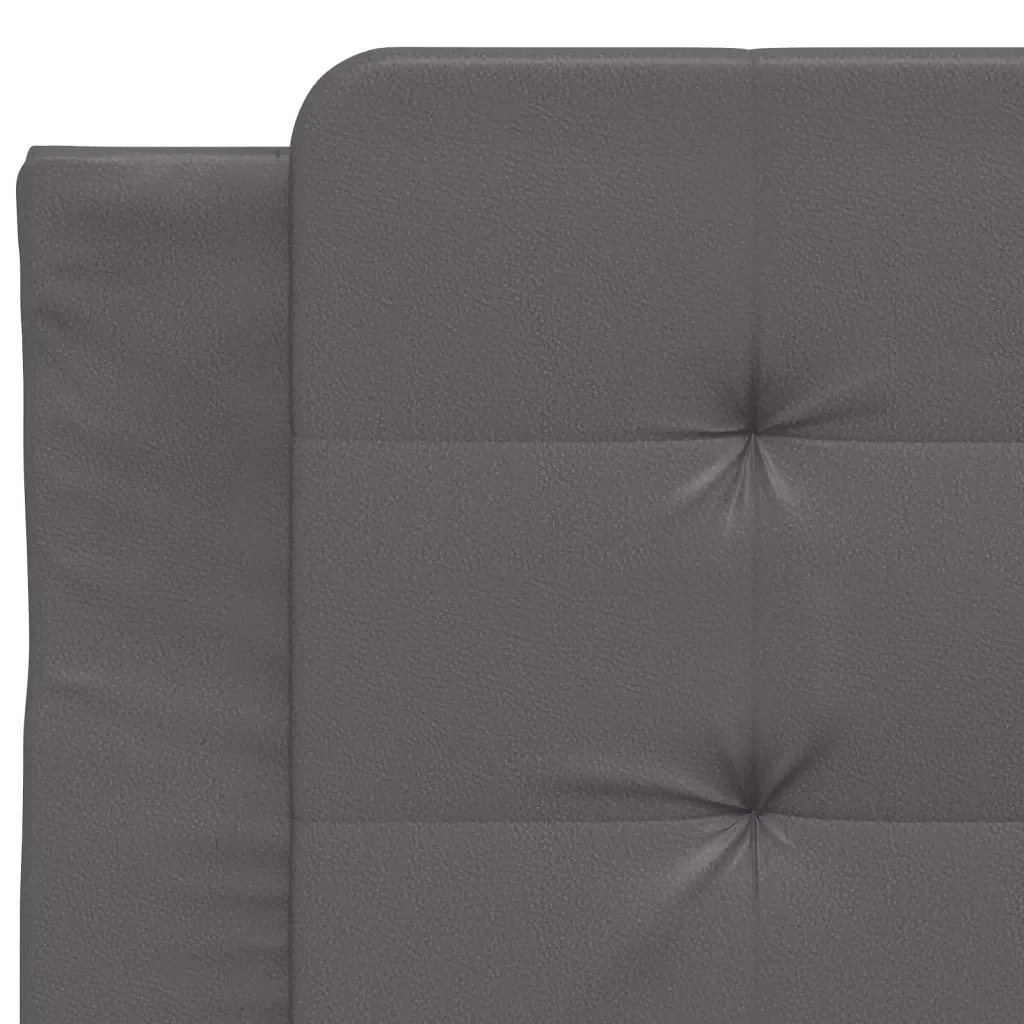 Letto singolo | Letto per adulti | Giroletto senza Materasso Zadar Grgio 90x200 cm in Similpelle - Image 7