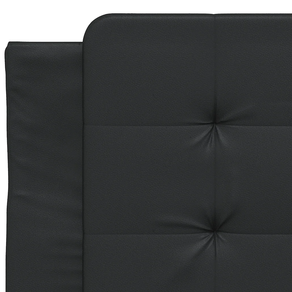 Letto singolo | Letto per adulti | Giroletto senza Materasso Zadar Nero 100x200 cm in Similpelle - Image 10