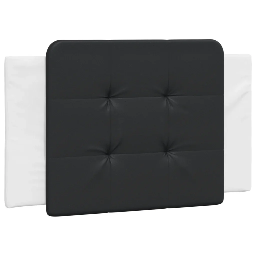 Letto singolo | Letto per adulti | Giroletto senza Materasso Zadar Nero e Bianco 80x200 cm in Similpelle - Image 5