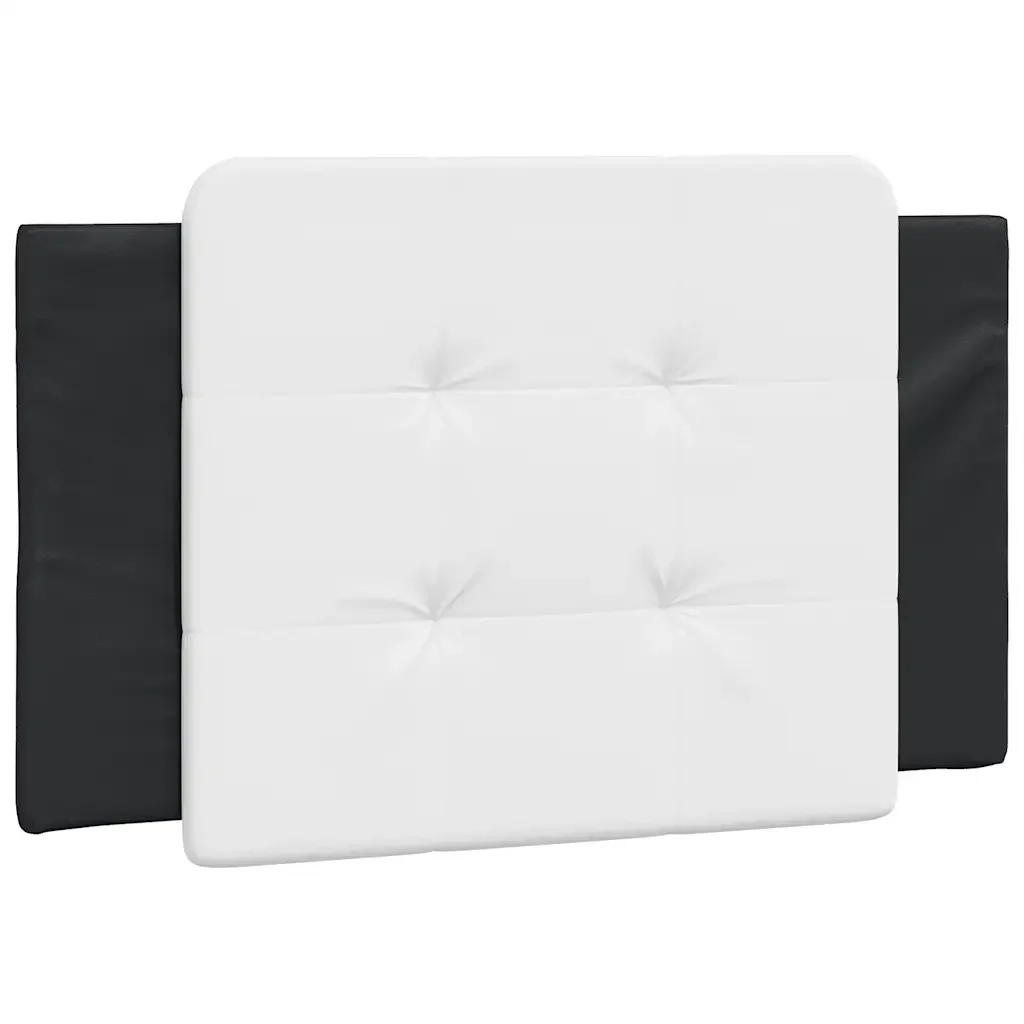 Letto singolo | Letto per adulti | Giroletto senza Materasso Zadar Nero e Bianco 80x200 cm in Similpelle - Image 8