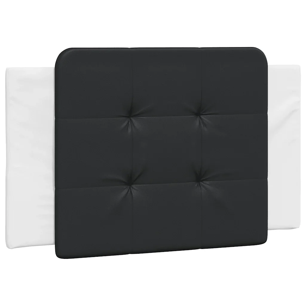 Letto singolo | Letto per adulti | Giroletto senza Materasso Zadar Nero e Bianco 90x190 cm in Similpelle - Image 8