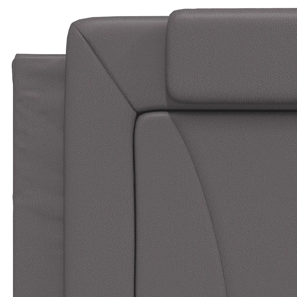 Letto singolo | Letto per adulti | Giroletto Viana senza Materasso Crema 100x200 cm in Similpelle - Image 9