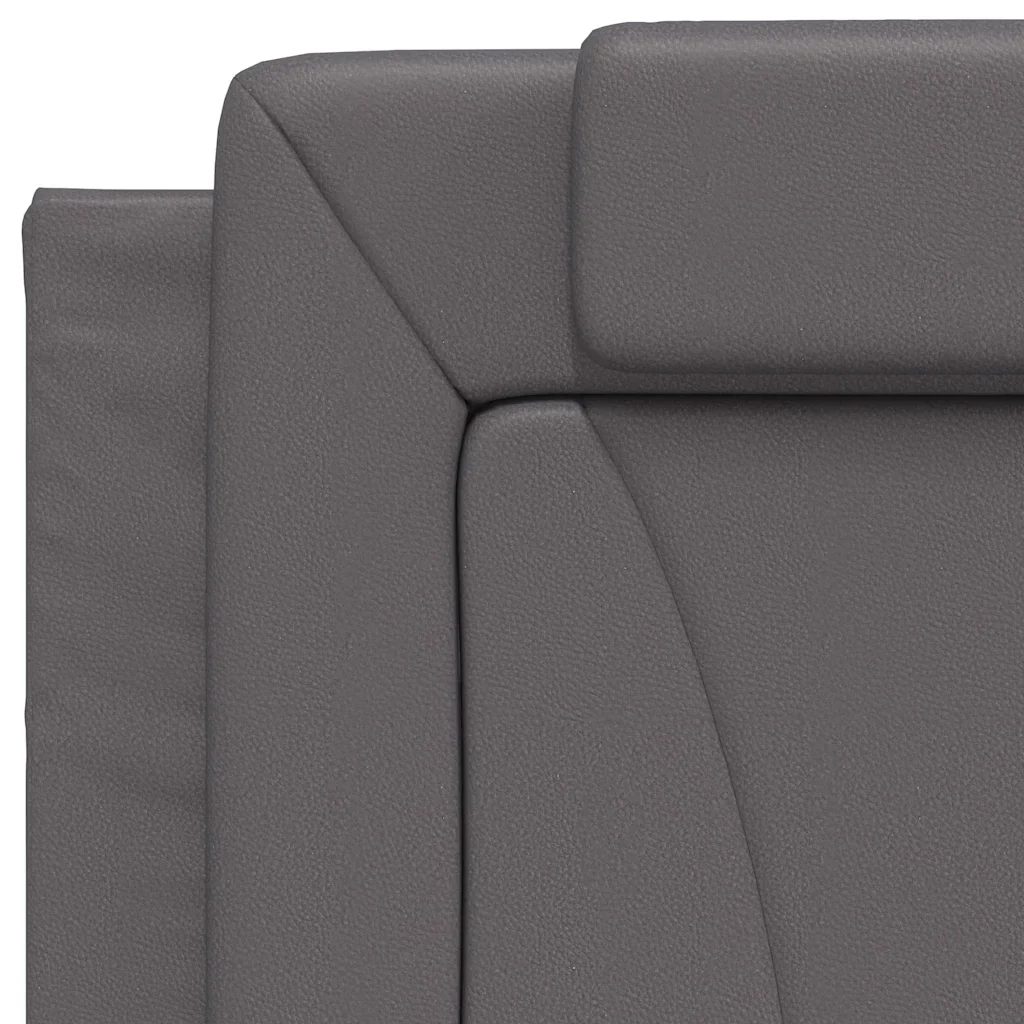 Letto singolo | Letto per adulti | Giroletto Viana senza Materasso Crema 90x190 cm in Similpelle - Image 9