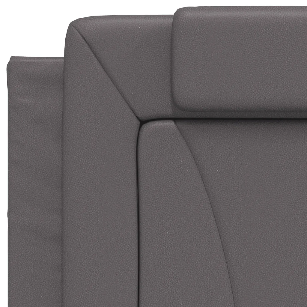 Letto singolo | Letto per adulti | Giroletto Viana senza Materasso Crema 90x200 cm in Similpelle - Image 9