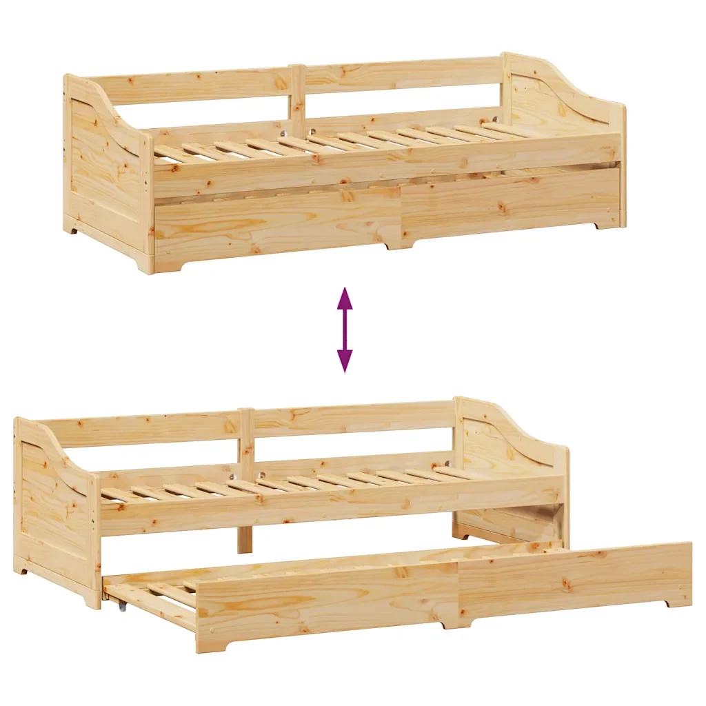 Letto singolo | Letto per adulti | Lettino con Rotelle senza Materasso IRUN 90x200 cm - Image 10
