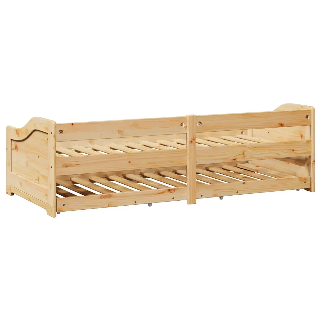 Letto singolo | Letto per adulti | Lettino con Rotelle senza Materasso IRUN 90x200 cm - Image 9