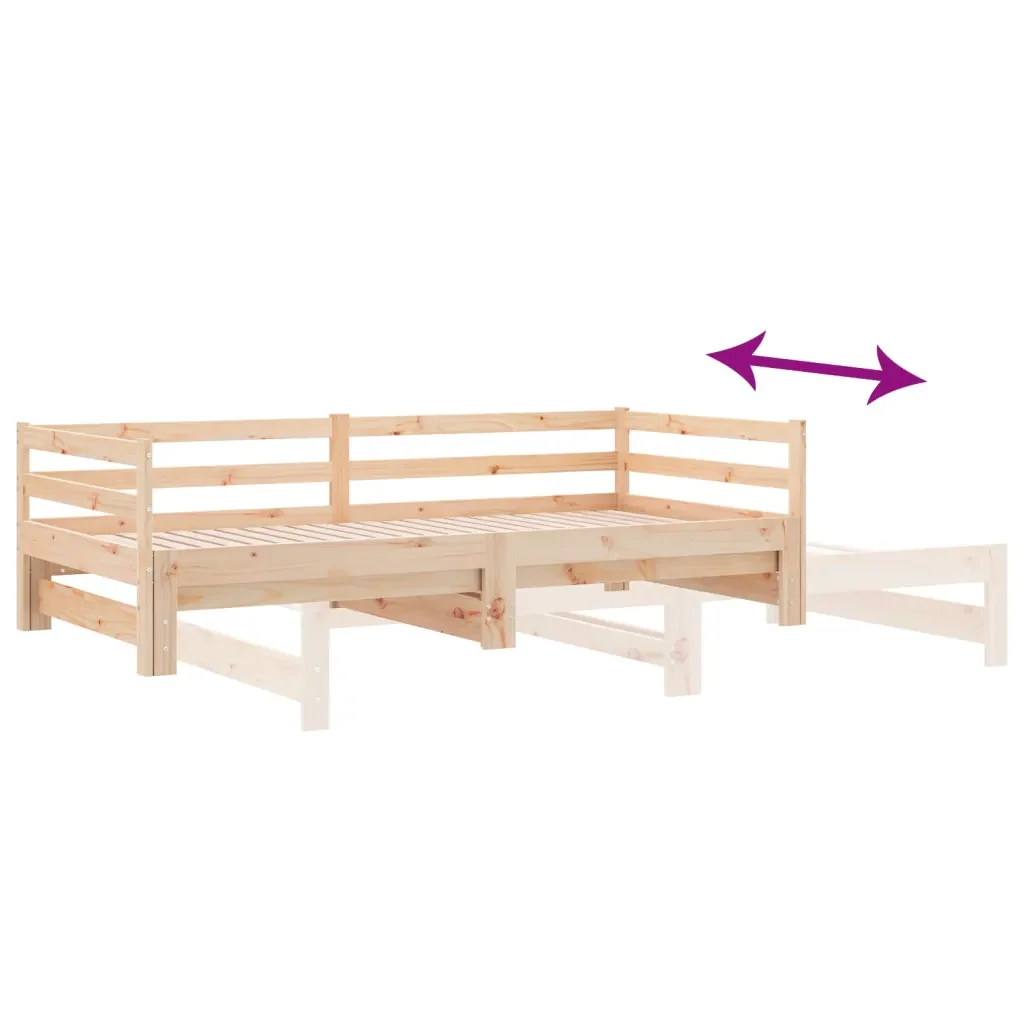Letto singolo | Letto per adulti | Lettino Estraibile senza Materasso 80x200 cm - Image 9