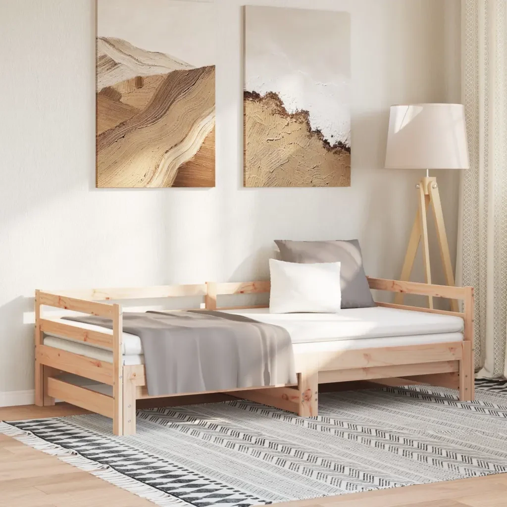 Letto singolo | Letto per adulti | Lettino Estraibile senza Materasso 90x190 cm - Image 2