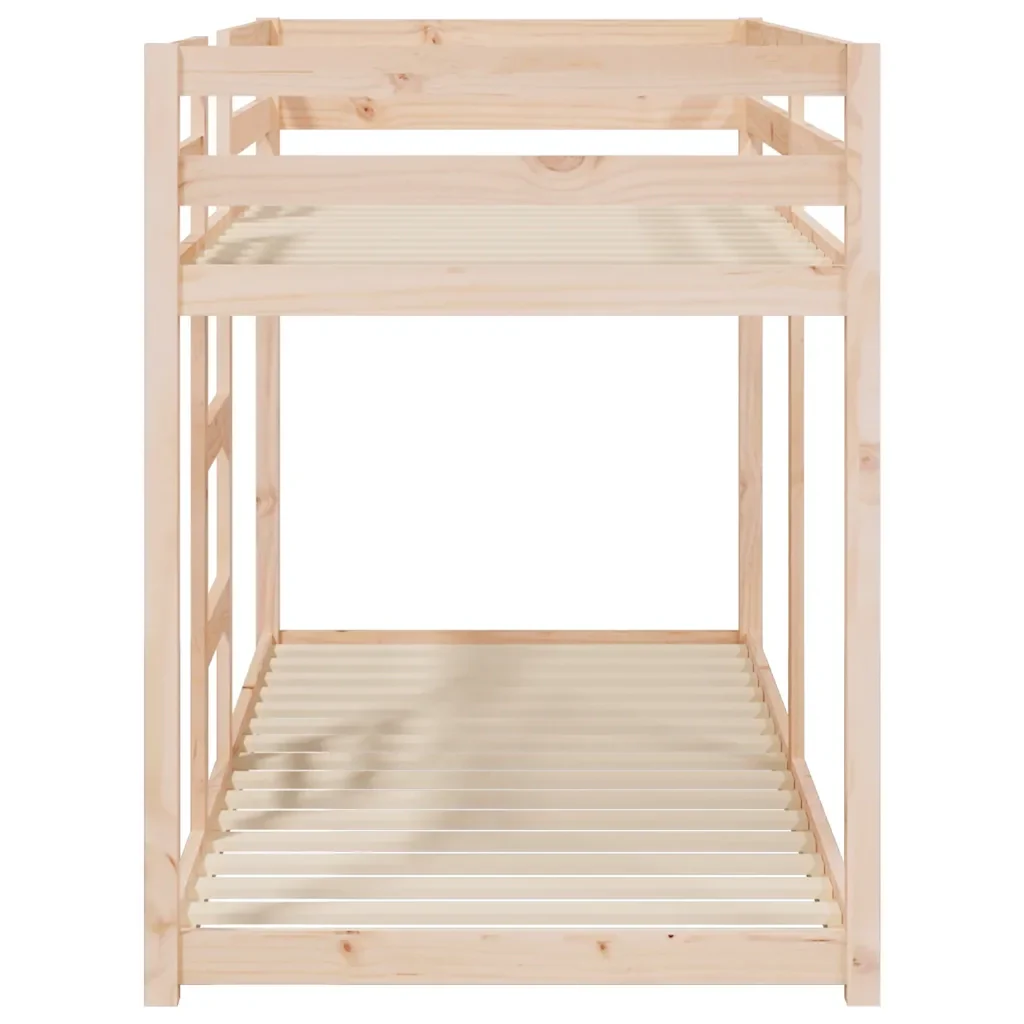 Letto singolo | Letto per adulti | Letto a Castello 80x200 cm in Legno Massello di Pino - Image 6