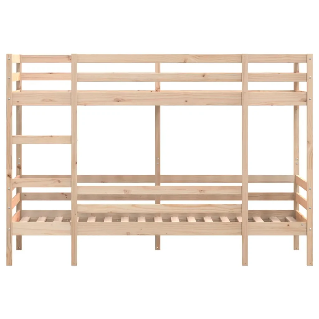 Letto singolo | Letto per adulti | Letto a Castello 80x200 cm in Legno Massello di Pino - Image 5