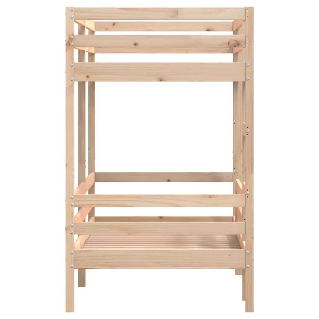 Letto singolo | Letto per adulti | Letto a Castello 80x200 cm in Legno Massello di Pino - Image 6